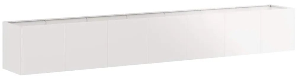 Ζαρντινιέρα 280x40x40 εκ. από Ανοξείδωτο Ατσάλι - Ασήμι