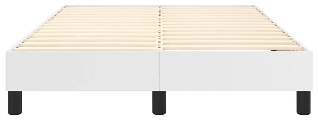 vidaXL Πλαίσιο Κρεβατιού Boxspring Λευκό 120x200 εκ. Συνθετικό Δέρμα