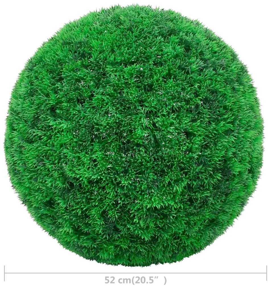 vidaXL Πυξάρι Τεχνητό Σχήμα Μπάλας 2 τεμ. 52 εκ.