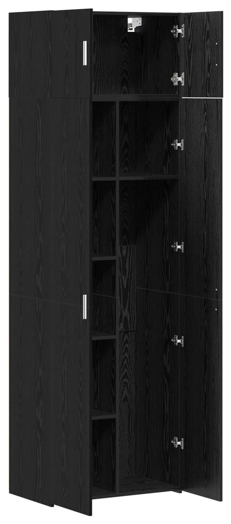 vidaXL ντουλάπα  Μαύρη Δρυς 70x42.5x225 εκ Επεξεργασμένο Ξύλο