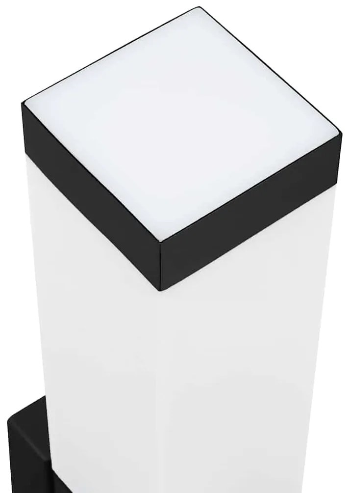 vidaXL Φωτιστικό Τοίχου Για Εξωτερικούς Χώρους 2 pcs Μαύρο