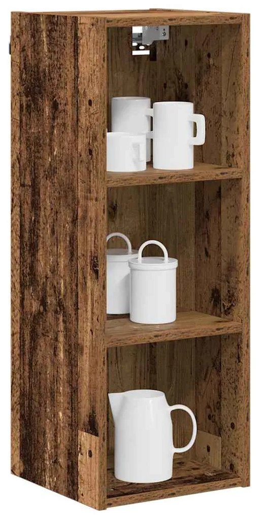 vidaXL Κρεμαστό ντουλάπι Riga Παλιό ξύλο 30 x 29,5 x 80 εκ.