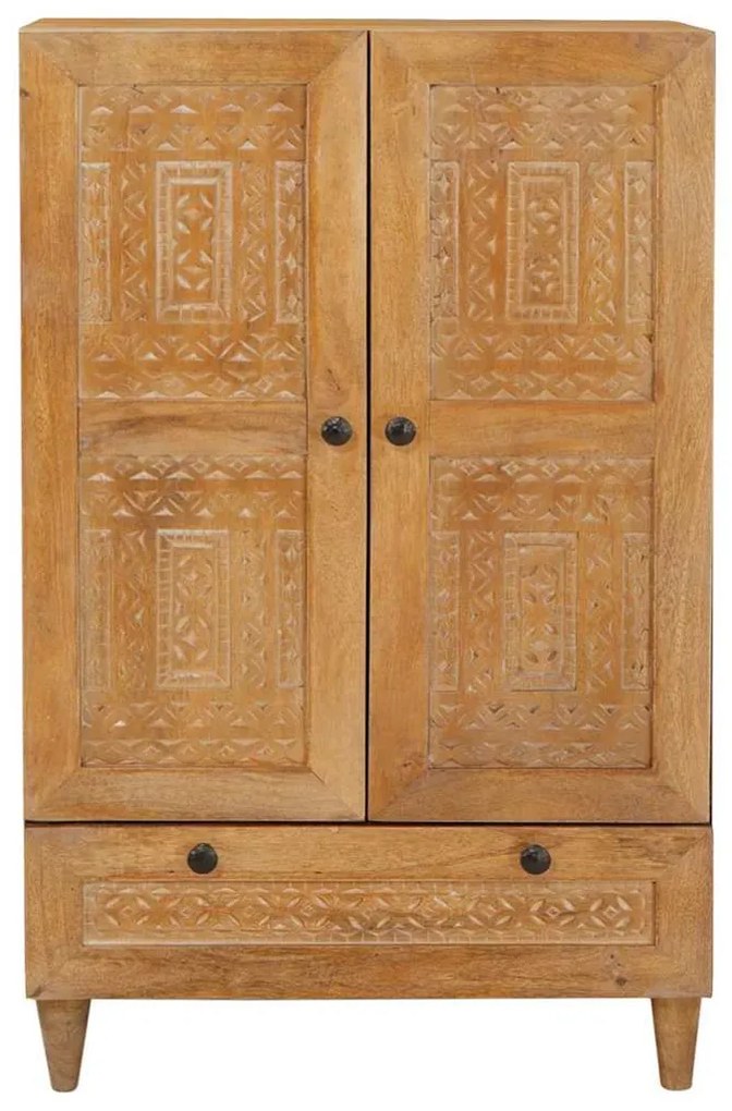 vidaXL Highboard Ανοιχτό καφέ 60 x 33 x 100 εκ. Μασίφ ξύλο μάνγκο