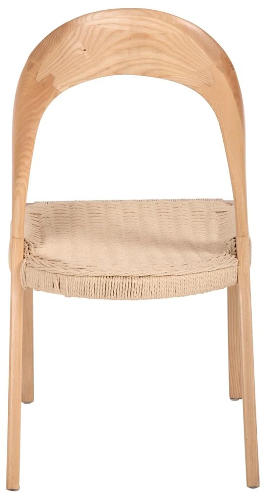 Καρέκλα C9876 Ξύλο Φράξινος και Paper Rope 47x52x86,5Υεκ. 47x52x86.5 εκ.