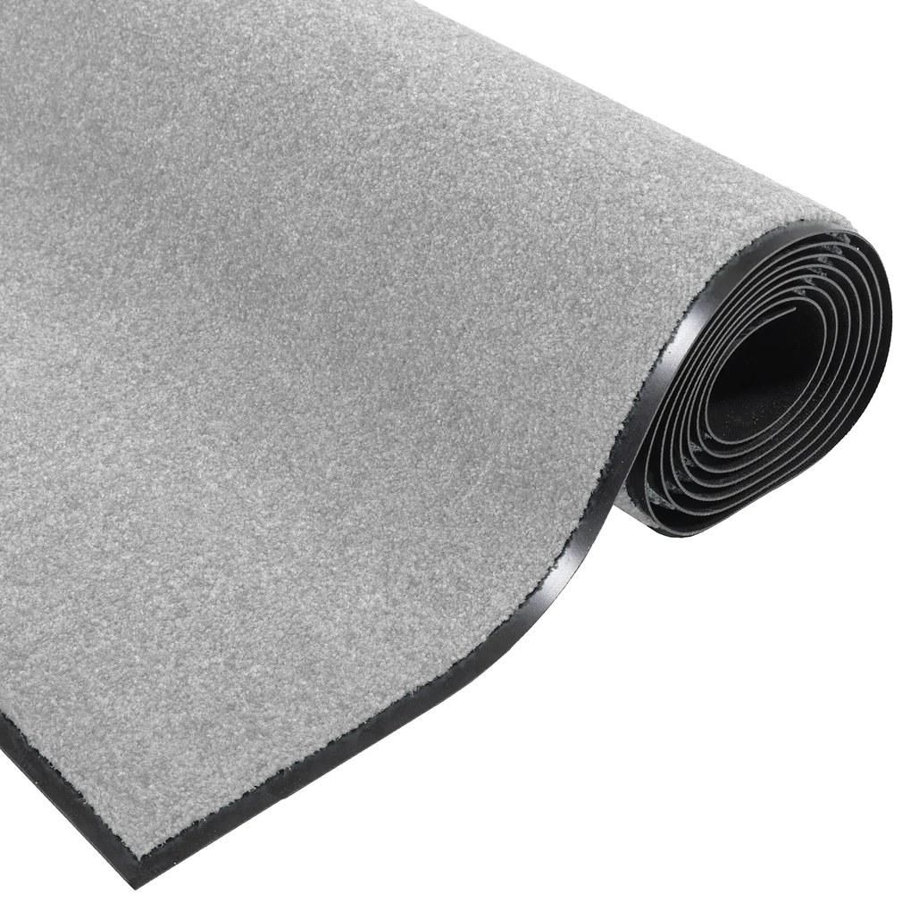 vidaXL Πατάκι Πόρτας Ορθογώνιο Γκρι 120x250 εκ.