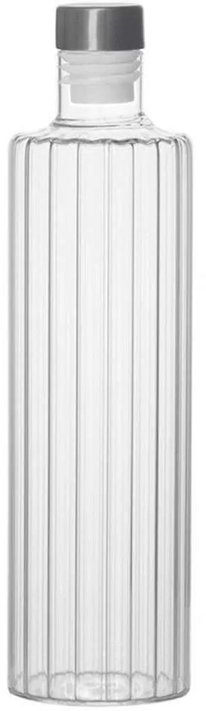 Μπουκάλι Stripes AH-MS73204 Φ8x30cm 1lt Clear Andrea House Glass