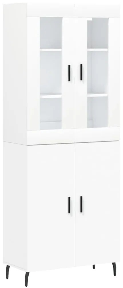 vidaXL Ντουλάπι Λευκό 69,5x34x180 εκ. από Επεξεργασμένο Ξύλο