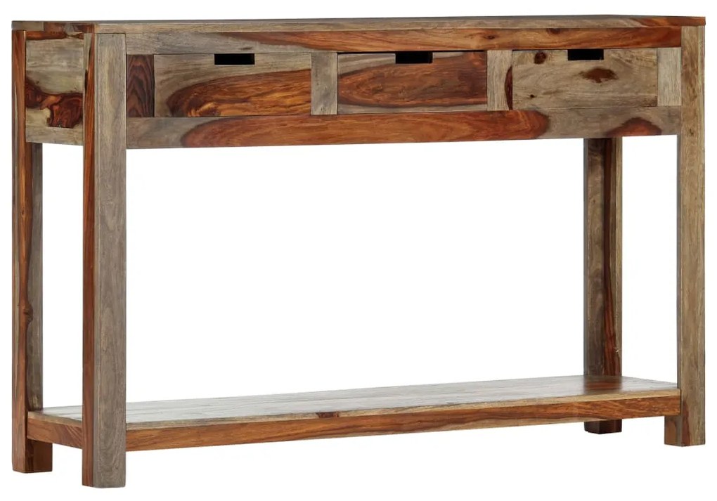 vidaXL Κονσόλα Τραπέζι με 3 Συρτάρια 120x30x75 εκ. Μασίφ Ξύλο Ακακίας