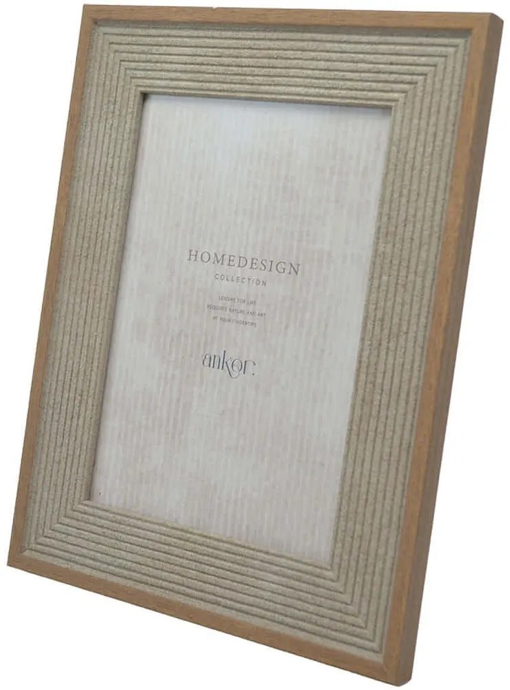 Κορνίζα 13514-6 15x20cm Wood Effect Brown Ankor Πλαστικό