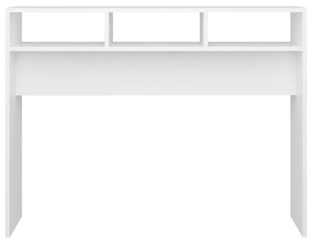 vidaXL Τραπέζι Κονσόλα Λευκό 105 x 30 x 80 εκ. από Επεξ. Ξύλο