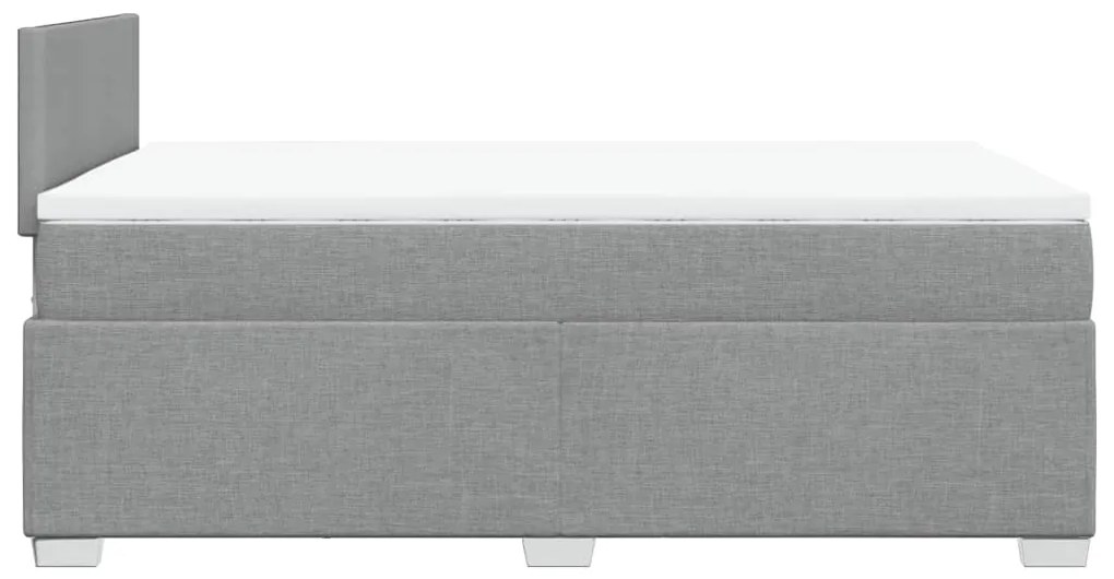 ΚΡΕΒΑΤΙ BOXSPRING ΜΕ ΣΤΡΩΜΑ ΑΝΟΙΧΤΟ ΓΚΡΙ 120X190 ΕΚ. ΥΦΑΣΜΑΤΙΝΟ 3288120