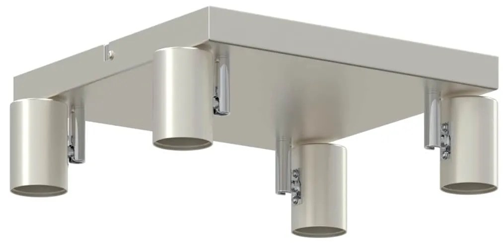 vidaXL Σποτ οροφής Βουρτσισμένο Νίκελ 26.5 x 26 x 11.5 εκ Ατσάλι