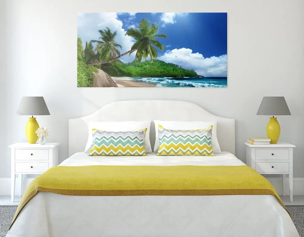Εικόνα όμορφη παραλία στο νησί των Σεϋχελλών - 120x60