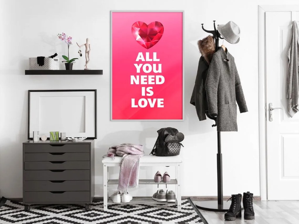 Αφίσα - Ruby Heart - 20x30 - Μαύρο - Χωρίς πασπαρτού