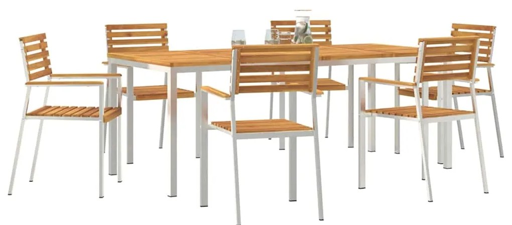 vidaXL Σέτ φαγητού για κήπο 7 pcs
