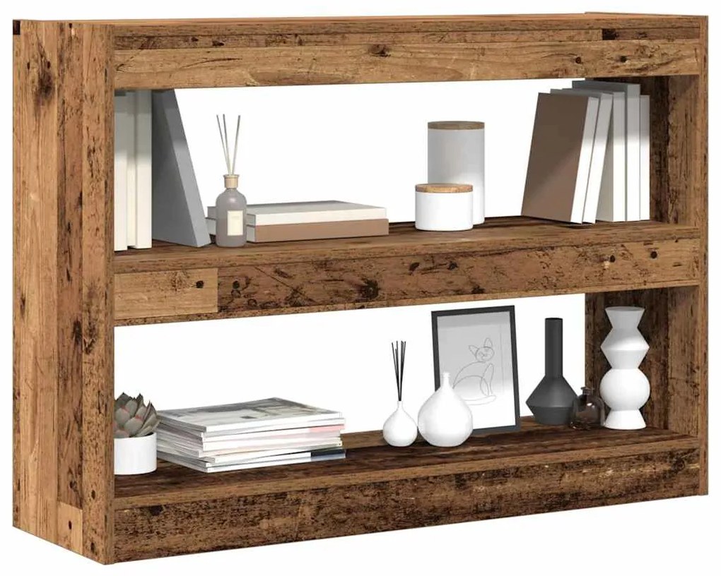 vidaXL Βιβλιοθήκη Παλαιό ξύλο 100 x 30 x 72 εκ Επεξεργασμένο ξύλο