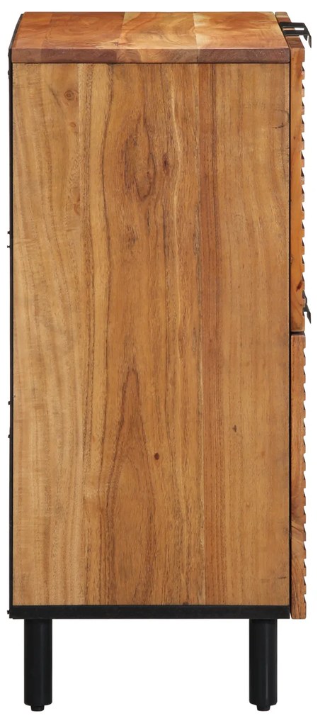 vidaXL Γραφείο με ράφι Καφέ 60 x 33 x 75 cm Μασίφ ξύλο ακακίας
