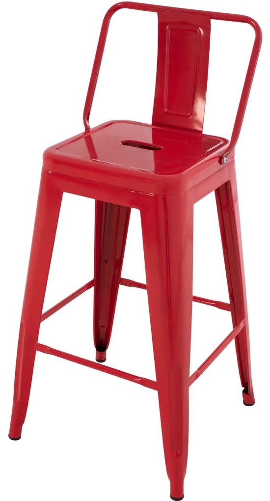 ΣΚΑΜΠΟ ΜΠΑΡ ΜΕΣΑΙΟΥ ΥΨΟΥΣ ΜΕΤΑΛΛΙΚΟ MELITA-PRO HM8574.44 ΚΟΚΚΙΝΟ 43x43x88Υεκ. (1 Τεμμάχια)