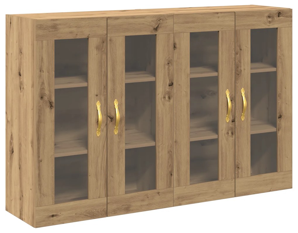 vidaXL Τοίχου Ντουλαπίων 2 τεμ από Artisan Oak 69,5 x 34 x 90 εκ.