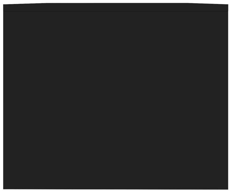 Τραπεζάκι Σαλονιού Μαύρο 90 x 50 x 41,5 εκ. από Μοριοσανίδα - Μαύρο