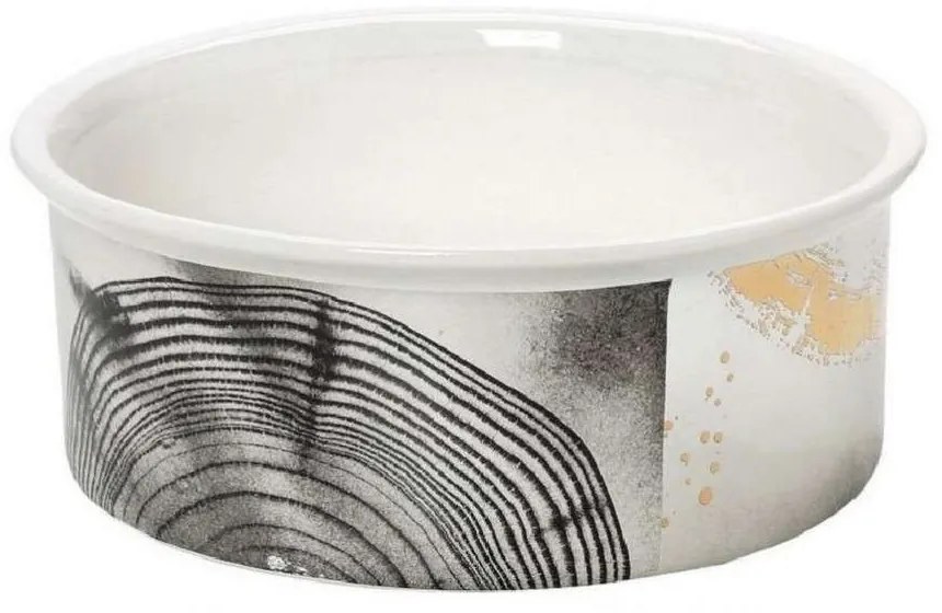 Διακοσμητικό Μπολ Moonlight 9cm White-Gold ARA115 Espiel Ceramic