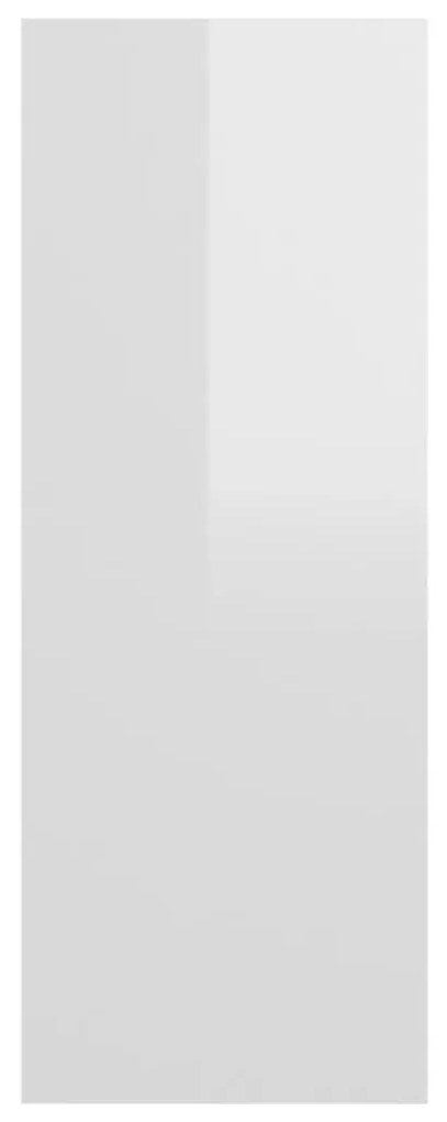 Τραπεζάκι Κονσόλα Γυαλιστερό Λευκό 78 x 30 x 80 εκ. Μοριοσανίδα - Λευκό