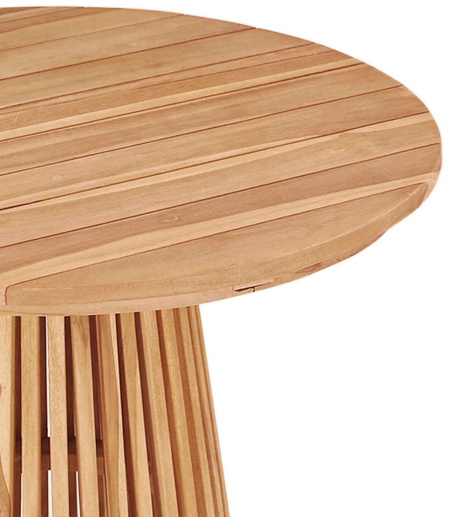 vidaXL Τραπέζι Κήπου Ø70x75 εκ Μασίφ Ξύλο Teak
