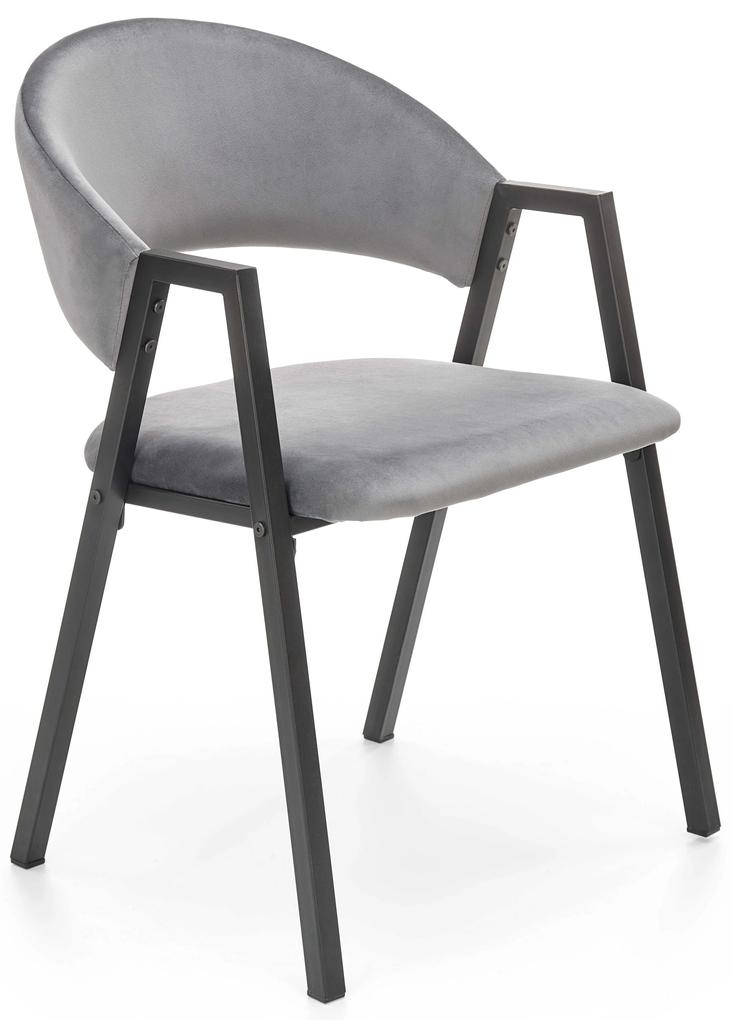 60-21271 K473 chair grey DIOMMI V-CH-K/473-KR-POPIEL, 1 Τεμάχιο