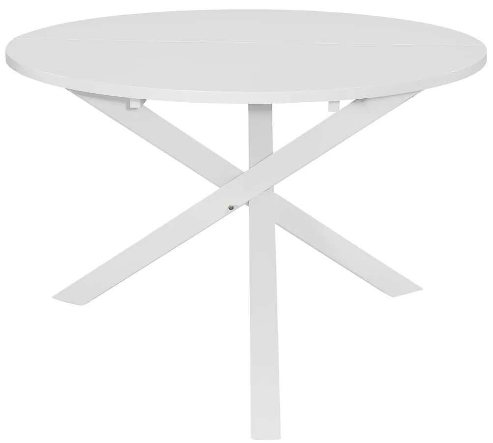 vidaXL Τραπεζαρία Λευκή 120 x 75 εκ. από MDF