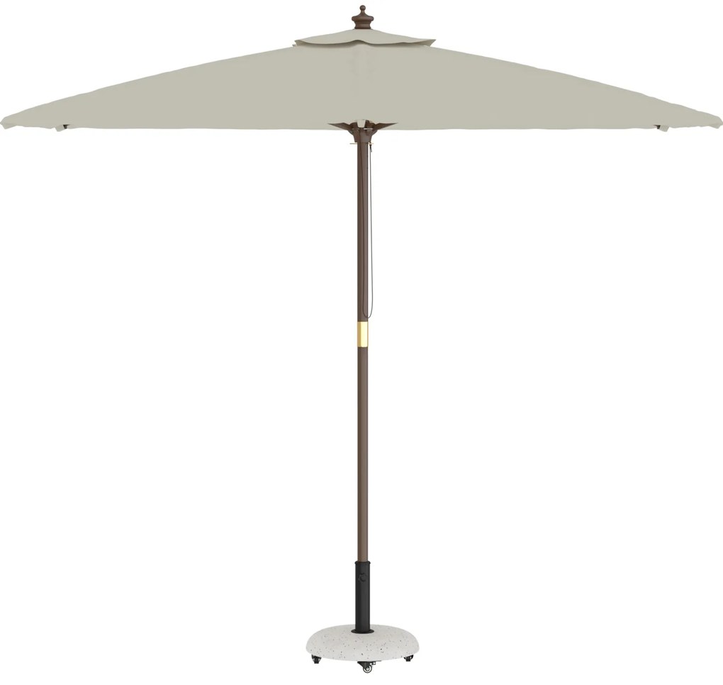 vidaXL Βάση parasol για πόλους 37/42/52/58mm, Λευκό Σκυρόδεμα.