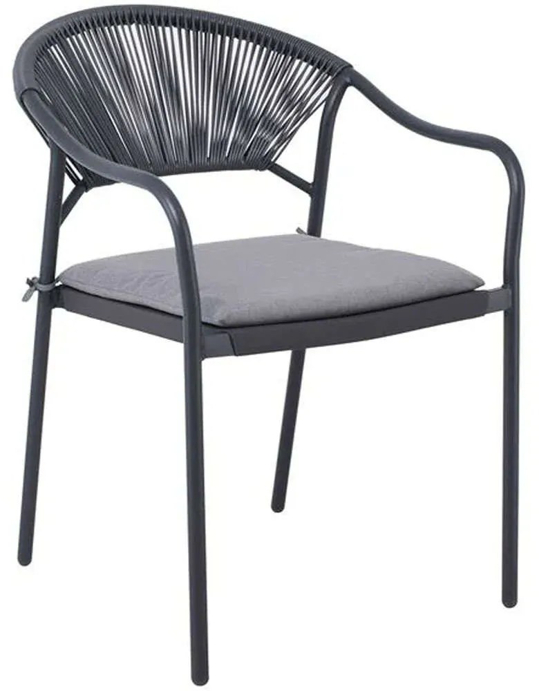 Πολυθρόνα Με Μαξιλάρι Molly Ε6713,2 55x61x85cm Anthracite-Grey