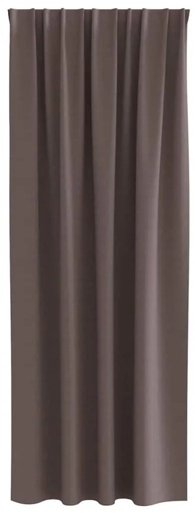 vidaXL Κουρτίνες 2 pcs Σκούρο καφέ Σκούρο καφέ 245x140εκ. Πολυεστέρας