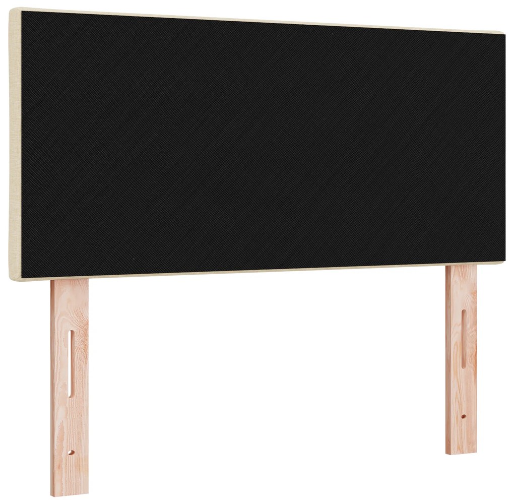vidaXL Υφασμάτινο Κεφαλάρι Geometric με κεφαλάρι Κρεμ 90 cm ύφασμα