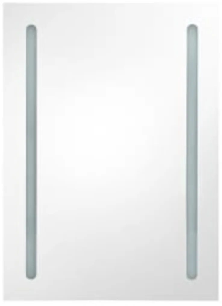 vidaXL Καθρέφτης Μπάνιου με Ντουλάπι &amp; LED 50 x 13 x 70 εκ.