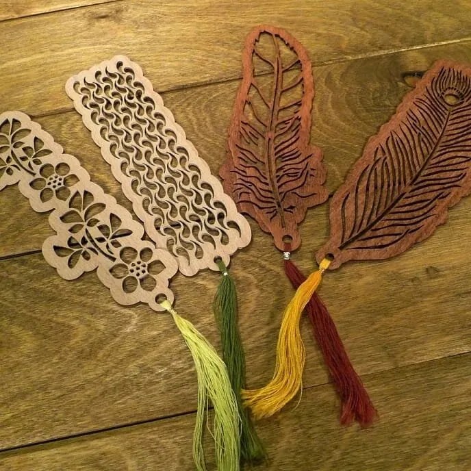 Σετ των 2 Intra απο ξύλο plywood 3mm-4mm πάχος – Ξύλινο ξύλο φτερών σελιδοδεικτών 45x50 cm INTRAVECTRY-MY555003