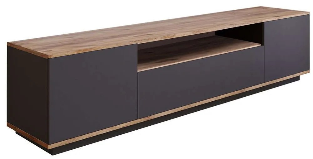 Έπιπλο Τηλεόρασης 956LCS1609 180x44,5x44,6cm Anthracite-Oak