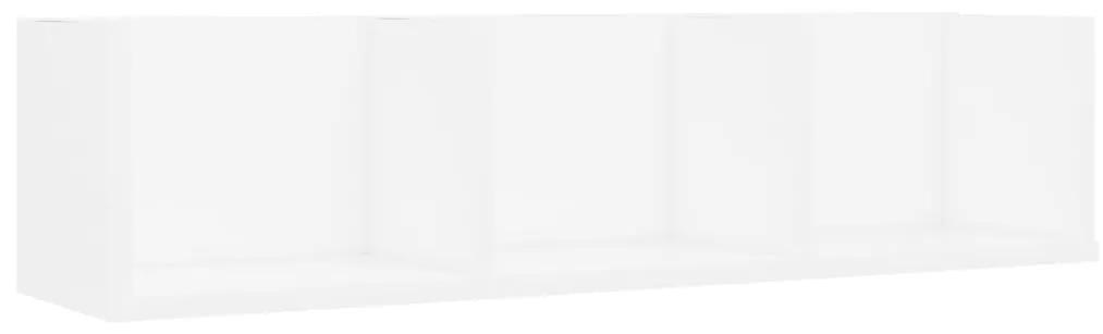 vidaXL Ράφι Τοίχου για CD Λευκό 75 x 18 x 18 εκ. Μοριοσανίδα