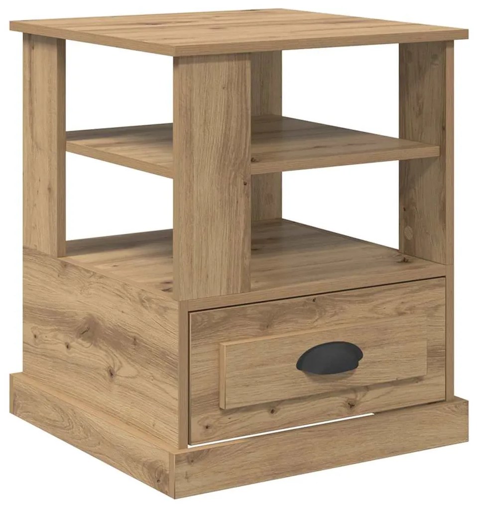 vidaXL Κομοδίνο με ράφι Artisan Oak 50 x 50 x 60 cm Επεξεργασμένο ξύλο