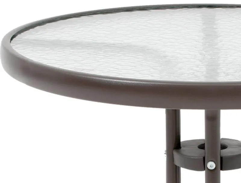 Τραπέζι 001 Fylliana Στρογγυλό Καφέ Φ60x70 εκ. 60x60x70 εκ.