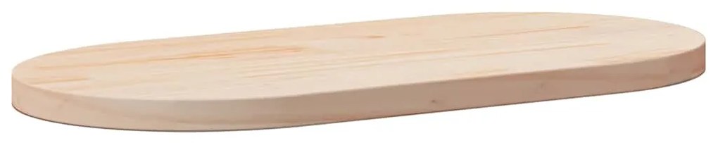 vidaXL Επιφάνεια Τραπεζιού Οβάλ 80x40x2,5 εκ. από Μασίφ Ξύλο Πεύκου