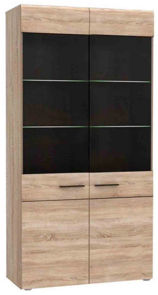 Βιτρίνα Solo Sonoma 100X41X197 cm TO-SOLO2W Μελαμίνη