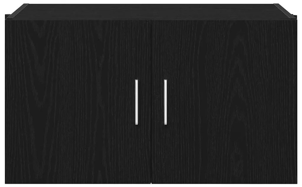 vidaXL Ντουλάπα Τοίχου Επιτοίχιο Μαύρη δρυς 70 x 42.5 x 40 εκ.