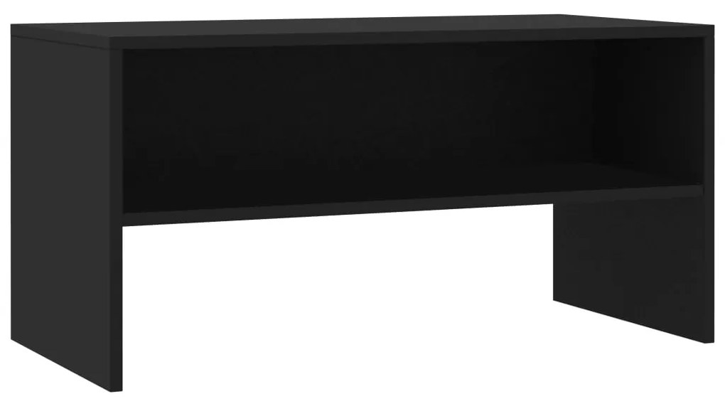 vidaXL Έπιπλο Τηλεόρασης Μαύρο 80 x 40 x 40 εκ. από Επεξ. Ξύλο