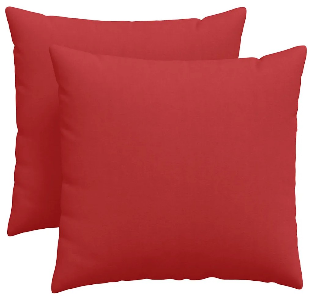 vidaXL Μαξιλάρι Καναπέ 2 pcs Κόκκινο 45 x 45 cm ύφασμα