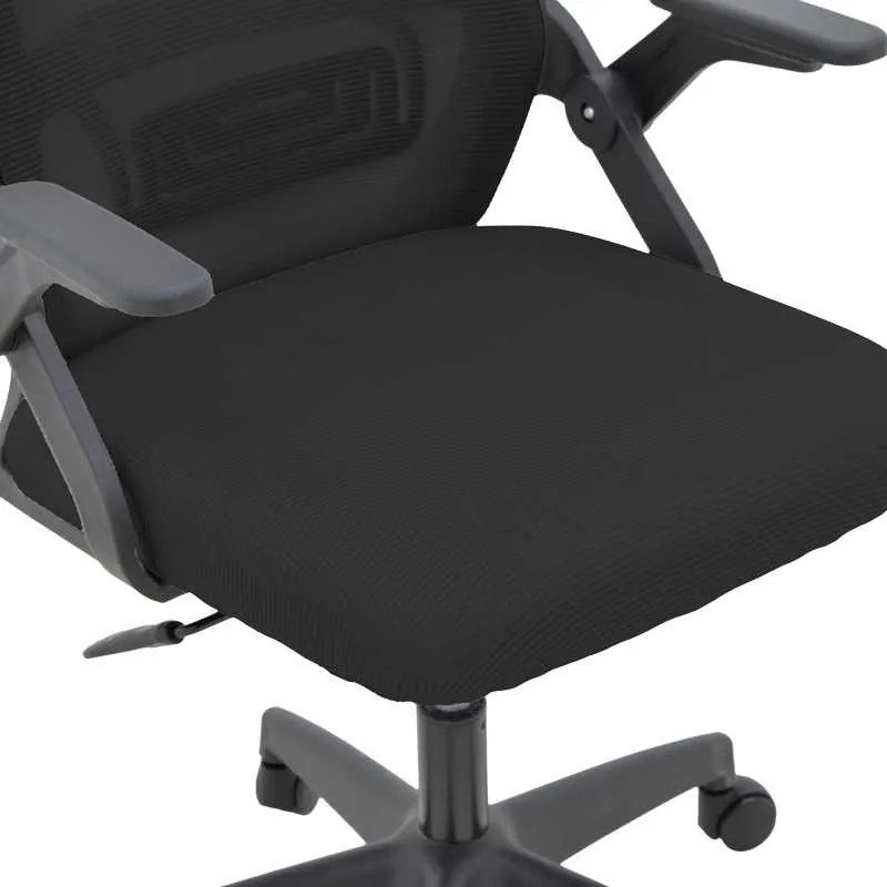 Καρέκλα γραφείου Peja pakoworld mesh ύφασμα μαύρο 58x60x107-117εκ