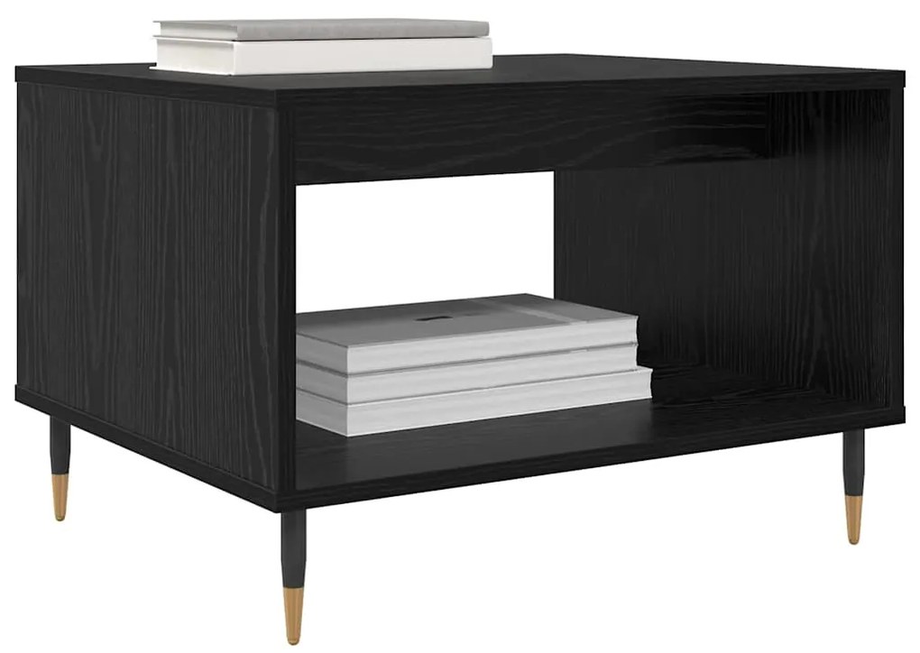 vidaXL Τραπεζάκι σαλονιού Μαύρη δρυς 60 x 50 x 40 εκ