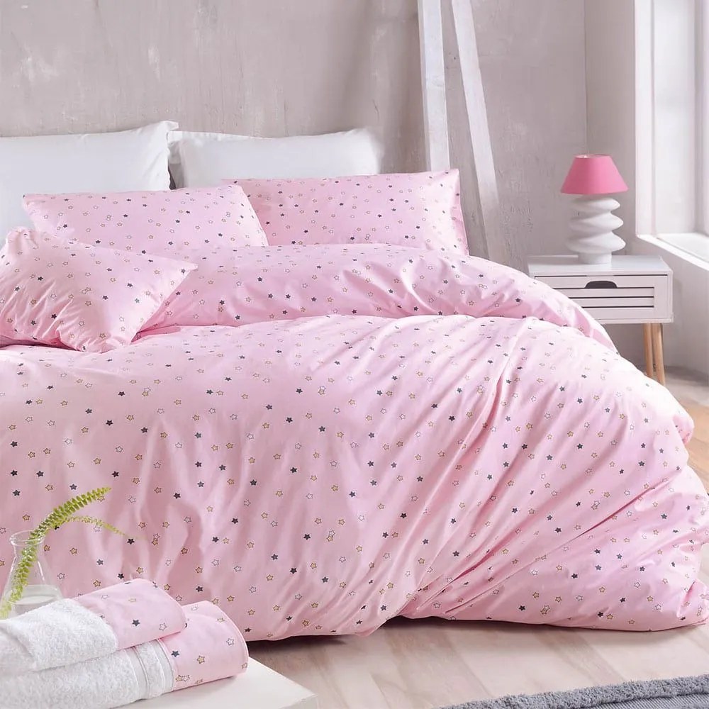 Σεντόνια Blaze (Σετ 4τμχ) Pink Ρυθμός King Size 270x290cm 100% Βαμβάκι