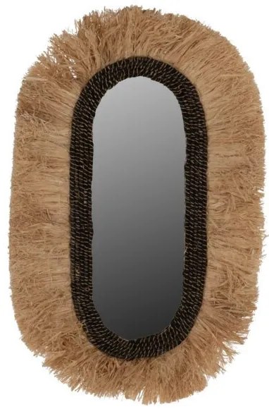 ΚΑΘΡΕΠΤΗΣ ΤΟΙΧΟΥ ΟΒΑΛ ΑΠΟ ΙΝΕΣ ΣΙΖΑΛ ΣΕ ΧΡΩΜΑ ΦΥΣΙΚΟ ΜΑΥΡΟ 55x4x90Yεκ.HM7745