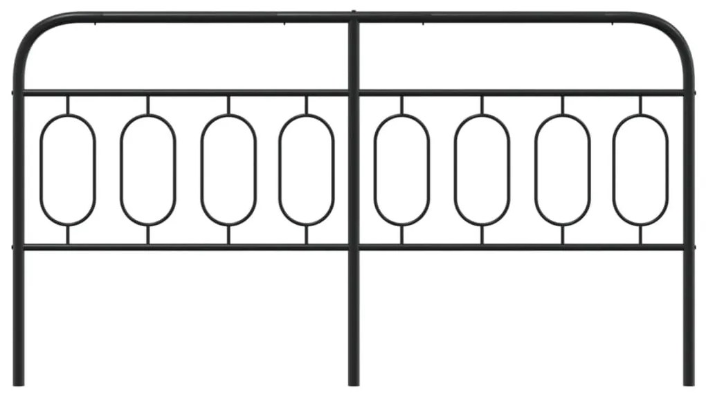 vidaXL Κεφαλάρι Μαύρο 193 εκ. Μεταλλικό
