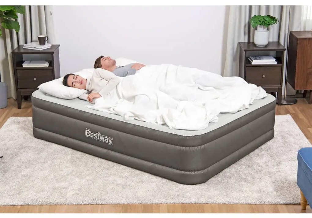 Bestway Στρώμα Ύπνου Φουσκωτό Fortech 203x152x46 εκ.+ Ενσωμ. Αντλία